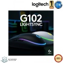 Logitech G102 LightSync Gaming Mouse with Customizable RGB Lighting, 6 Programmable Buttons, Gaming Grade Sensor, 8 k dpi Tracking,16.8mn Color, Light Weight