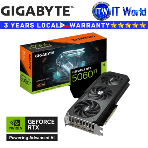 [GV-N506TGAMING-OC-16GD] Gigabyte RTX 5060 TI GAMING OC 16GB GDDR7 GeForce Graphics Card (GV-N506T Gaming-OC-16GD)