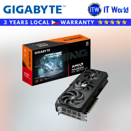 [GV-R9070XTGAMING-OC-16GD] Itw | Gigabyte RX 9070 XT Gaming OC 16GB GDDR6 AMD Radeon Graphic Card (GV-R9070XTGAMING-OC-16GD)