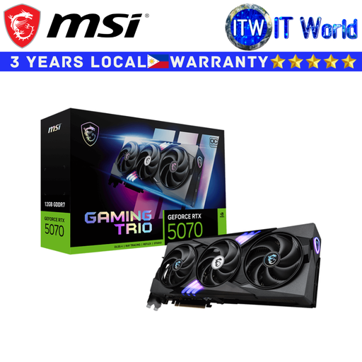 [GEFORCE RTX 5070 12G GAMING TRIO OC] MSI RTX 5070 12GB GDDR7 Gaming Trio OC Geforce Graphic Card