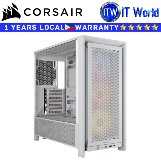 [CS-CC-9011297-WW] CORSAIR FRAME 4000D RS ARGB Mid-Tower, White CS-CC-9011297-WW