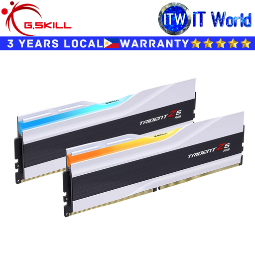 [F5-6000J3636F32GX2-TZ5RW] G.Skill DDR5 RAM 64GB (2x32GB) 6000MT/s Trident Z5 RGB (F5-6000J3636F32GX2-TZ5RW)