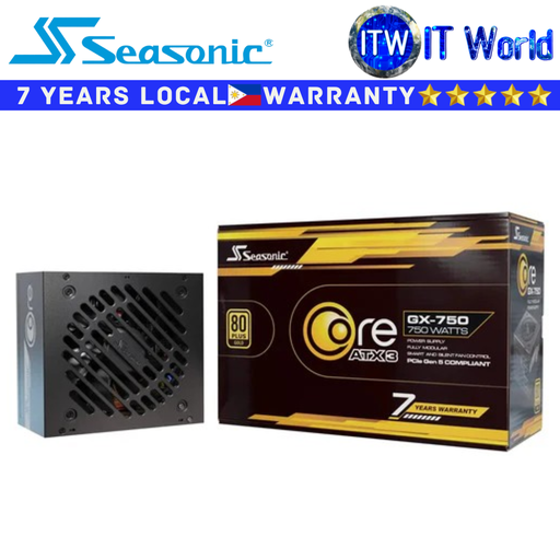 [SRP-CGX751-A5A32SF] Itw | Seasonic PSU 750W Power Supply Unit Core GX-750 ATX 3 80+ GOLD (SRP-CGX751-A5A32SF)