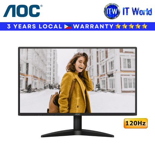 [AOC 25B36H3] AOC Monitor 25B36H3/71 24.5" 120Hz / 1920 × 1080 FHD / 1ms / IPS / Adaptive Sync / Frameless | itw
