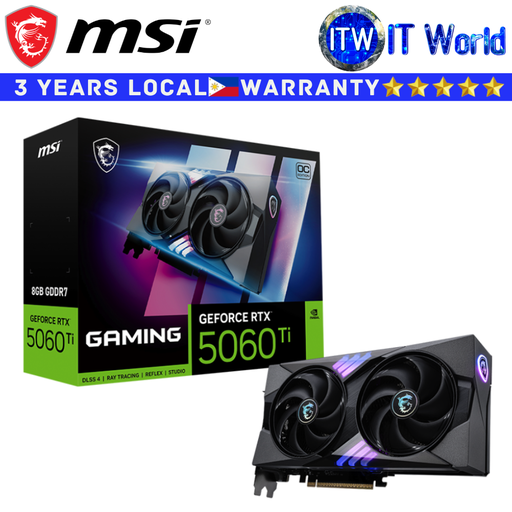 [GEFORCE RTX 5060TI 8G GAMING OC] MSI RTX 5060 Ti 8GB GDDR7 Gaming OC Geforce Graphic Card