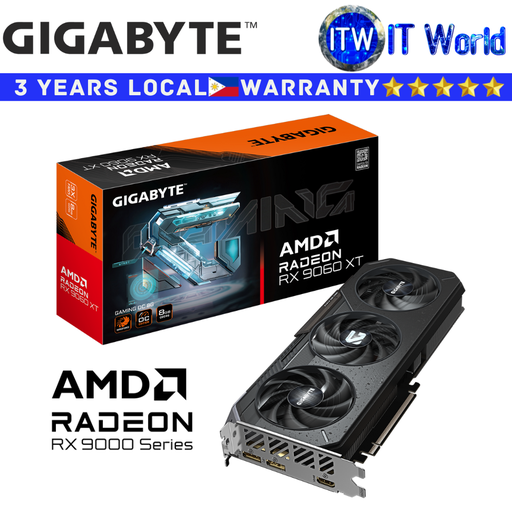 [GV-R9060XTGAMING-OC-8GD] Gigabyte RX9060 XT 8GB GDDR6 Gaming OC AMD Radeon Graphic Card (GV-R9060XTGAMING-OC-8GD)