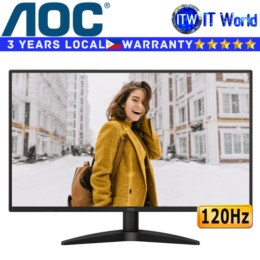 [AOC 27B36H3 120HZ] AOC Monitor 27B36H3 27" 120Hz / 1920 × 1080 Full HD / IPS / 4ms GTG, 1ms MPRT | itw
