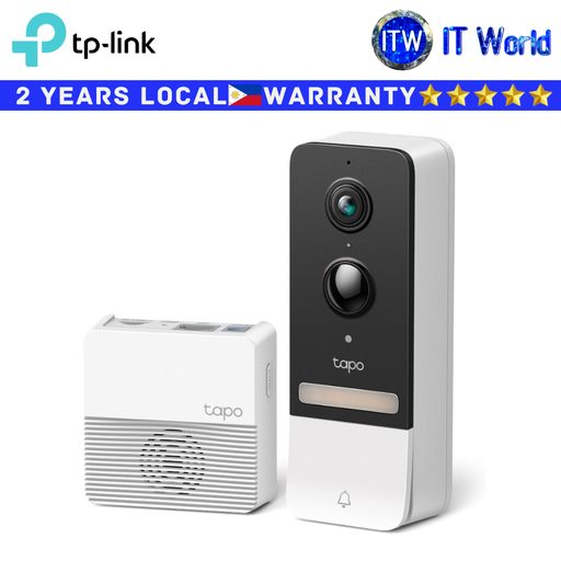 [D230S1] TP-Link Tapo D230S1 2K 5Mp 160° Field of View Smart Battery Video Doorbell Camera