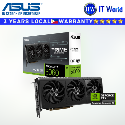 [DUAL-RTX5060-O8G] Itw | ASUS Graphics Card Dual GeForce RTX™ 5060 8GB GDDR7 OC Edition