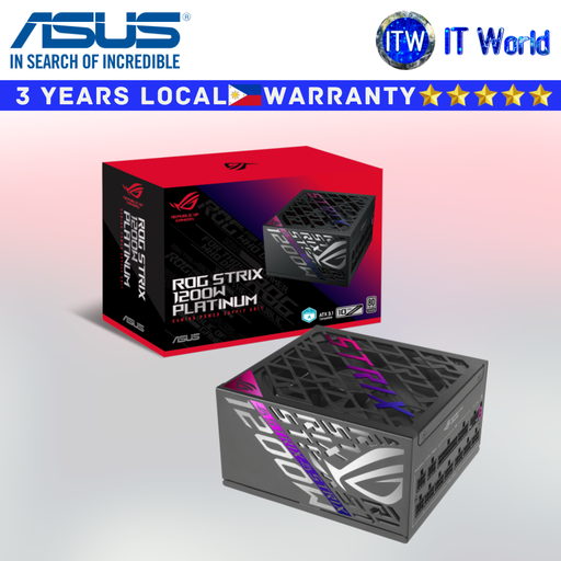 [ROG-STRIX-1200P-GAMING] Itw | ASUS Power Supply Unit 1200W ROG STRIX 80 PLUS platinum ATX 3.1 (ROG-STRIX-1200P-GAMING)