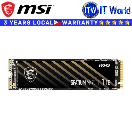 [SPATIUM M470 PRO 1TB] MSI SPATIUM M470 PCIe 4.0 NVMe M.2 1TB SSD