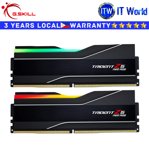 [F5-6000J2636H16GX2-TZ5NR] G.skill DDR5 RAM 32GB (2x16GB) 6000MT/s Trident Z5 Neo RGB (F5-6000J2636H16GX2-TZ5NR)