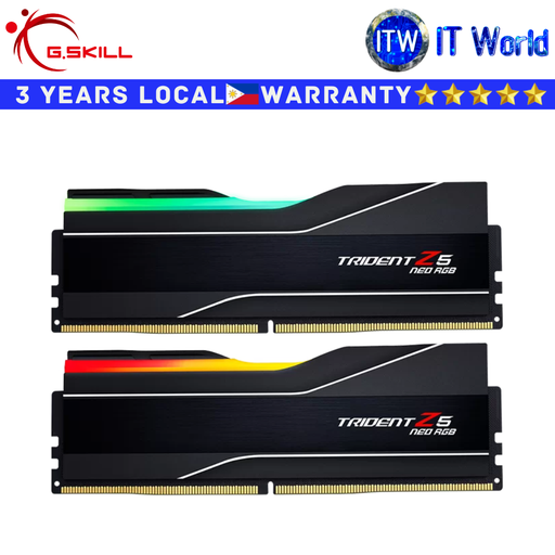 [F5-6000J2636H32GX2-TZ5NR] G.skill DDR5 RAM 64GB (2x32GB) 6000MT/s Trident Z5 Neo RGB (F5-6000J2636H32GX2-TZ5NR)
