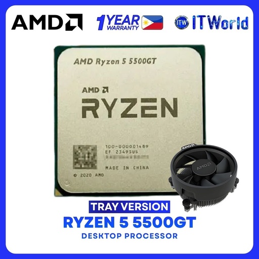 [R5 5500GT MPK 1Y] AMD Ryzen 5 5500GT 6Cores 12Threads Desktop Processor - Tray Type