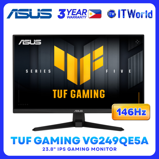 [VG249QE5A] ASUS TUF Gaming VG249QE5A – 23.8” 1920×1080 FHD IPS 146Hz Gaming Monitor