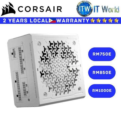 [CS-CP-9020292-NA] Itw | Corsair Power Supply RMe Series Fully Modular Low-Noise ATX - RM750e, 850e, 1000e White