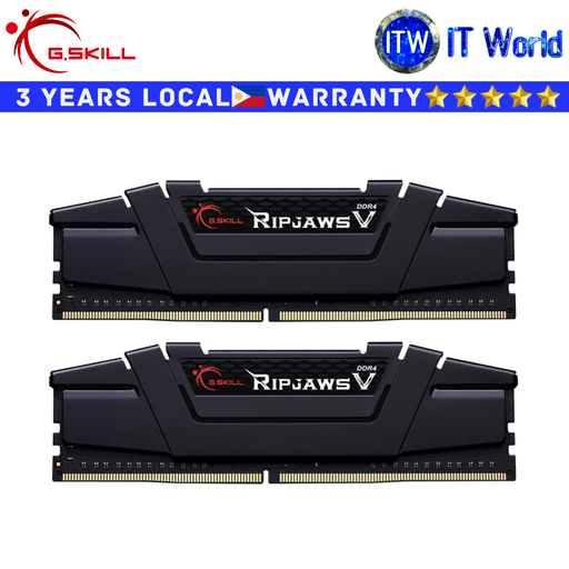 [F4-3200C16S-16GVK] G.Skill DDR4 RAM 16GB (1x16GB) 3200MT/s Ripjaws V Desktop Memory (F4-3200C16S-16GVK)