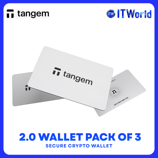 [TG130X3-B] TANGEM 2.0 3-Pack Secure Crypto Wallet - NFC Cold Storage / TG130X3-B / White
