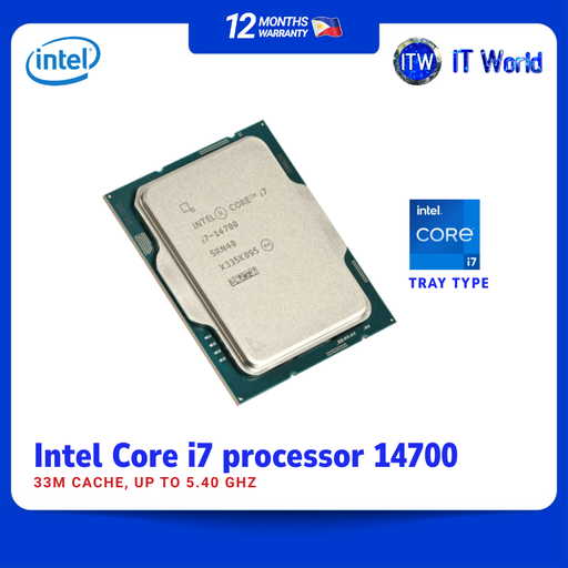 [i7-14700 TRAY TYPE] Intel - Core i7-14700 - Desktop Processor - 20 Cores 28 Threads up to 5.4GHz | itw