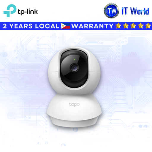 [c200c] Itw | TP-Link Tapo C200C Pan/Tilt 360° Horizontal and 114° Vertical Range Home Security Wi-Fi Camera
