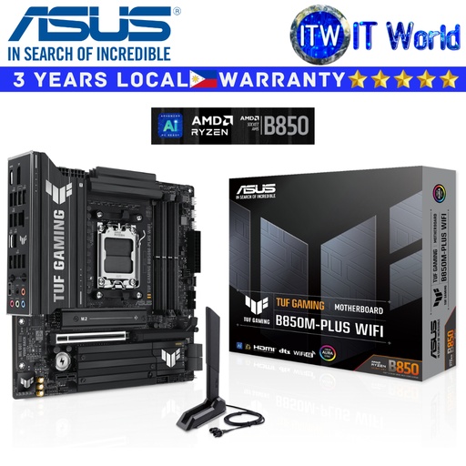 [TUF GAMING B850M-PLUS WIFI] ASUS Motherboard TUF Gaming B850M-PLUS Wifi micro-ATX AM5 DDR5
