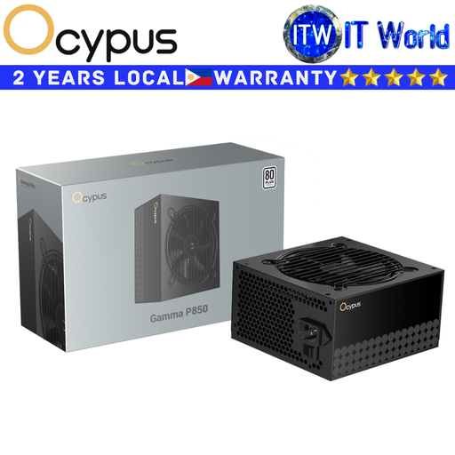 [GAMMA-P850-W1HDBK024X-US] Itw | Ocypus PSU 850W Power Supply Unit Gamma P850 80+ White Non-modular (GAMMA-P850-W1HDBK024X-US)