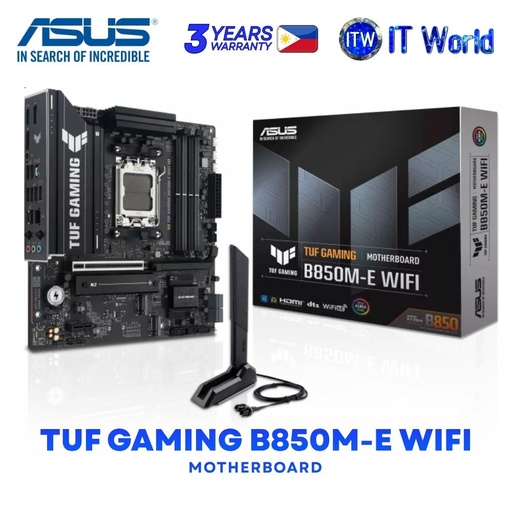 [TUF GAMING B850M-E WIFI] ASUS TUF Gaming B850M-E Wifi micro-ATX DDR5 AM5 AMD B850 Chipset Motherboard