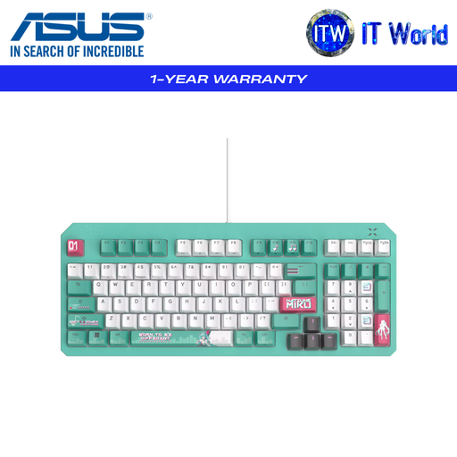 [RA09 TG K3 GEN II MIKU EDITION/BL/US/PBT] ASUS TUF Gaming K3 Gen II Hatsune Miku Edition Optical-Mechanical Keyboard
