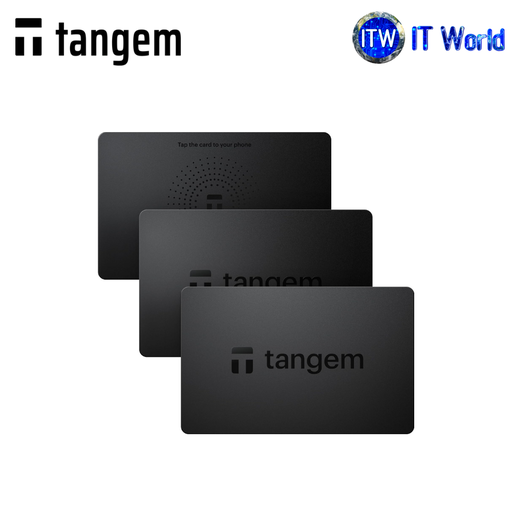 [TG128X3-B Tangem 2.0 Wallet Pack of 3] Itw | Tangem 2.0 Wallet Pack of 3 own Crypto card (Black | White)