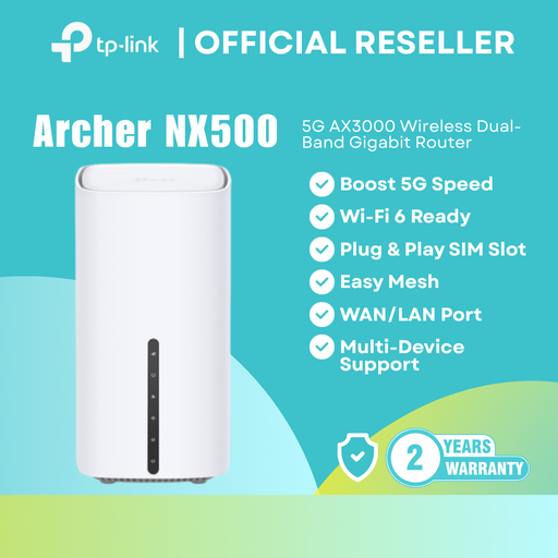 [Archer NX500] TP-Link Router Archer NX500 5G / AX3000 / Dual-Band WiFi 6 / EasyMesh (Archer NX500) | itw