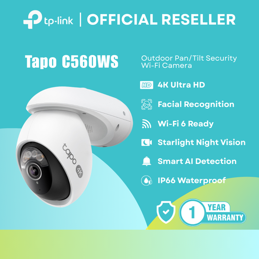 [TAPO C560WS] TP-Link Tapo C560WS | Outdoor Security Camera | HD / Wi-Fi / AI Detection / Night Vision | itw
