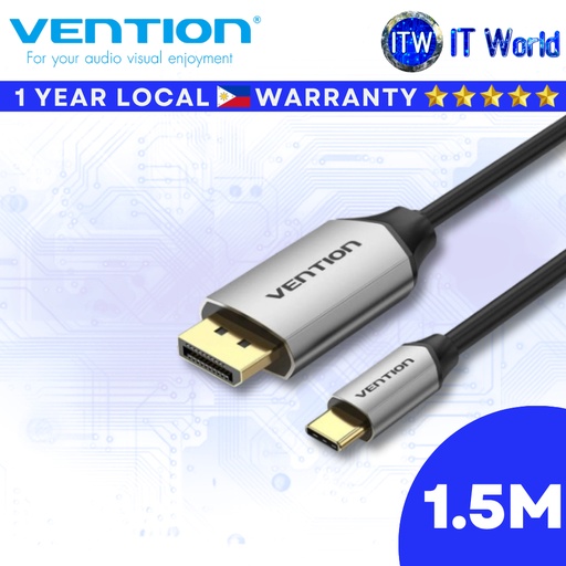 [CGZBG] Itw | Vention 4K UHD USB-C to DisplayPort Cable (1.5M | 2M)