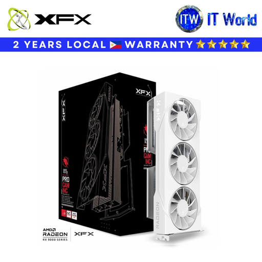 [RX-96TS316W7] XFX RX 9060 XT 16GB GDDR6 OC White Swift AMD Radeon Graphics Card (RX-96TS316W7) TRIFAN