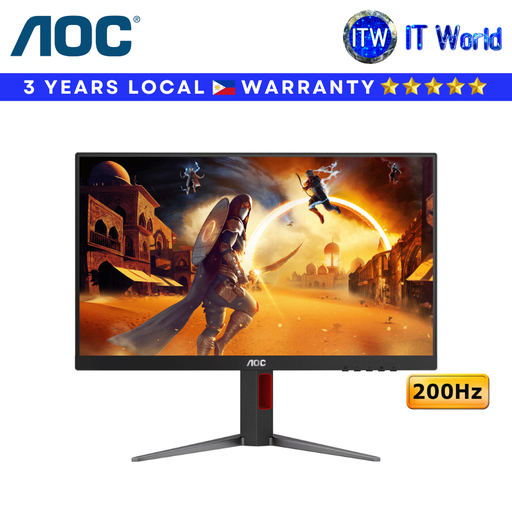 [27G4H] AOC Gaming Monitor 27G4H/71 27" /FHD /IPS /200Hz /0.3ms /Height Adjustable /HDR10 - (27G4H) | itw