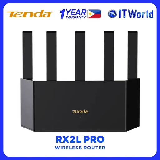 [RX2LPRO] Tenda RX2L Pro Dual-Band Gigabit 5 Antennas Wi-Fi 6 Wireless Router itw