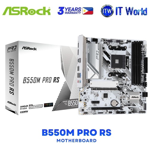 [ASROCK B550M PRO RS] ASRock B550M Pro RS micro-ATX AM4 DDR4 AMD B550 Chipset Motherboard