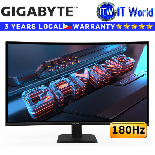 [GP-GS32QCA-AP] GIGABYTE GS32QCA 31.5" 2560x1440 QHD 180Hz Curved Gaming Monitor VA Panel itw