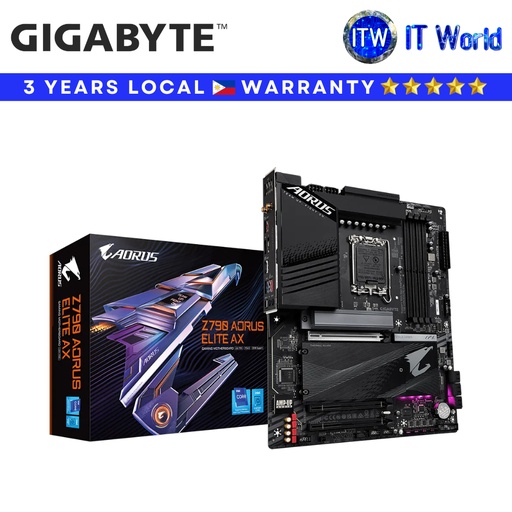 [GA-Z790-AORUS-ELITE-AX] Gigabyte Motherboard Z790 AORUS ELITE AX DDR5 / ATX / GA1700 | itw