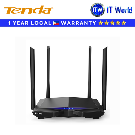 [AC6] Tenda AC6 Dual-Band AC1200 WiFi Router / 1200Mbps / 4x High-Gain Antennas (AC6) | itw