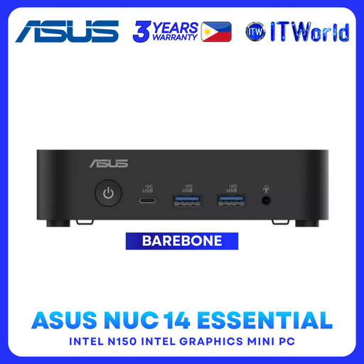 [RNUC14MNK1500000] Asus NUC 14 Essential Barebone Mini PC Intel N150 RNUC14MNK1500000