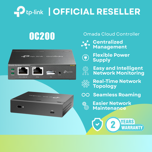 [OC200] TP-Link OC200 Omada Cloud Controller | Centralized Management / PoE / Cloud Access | itw