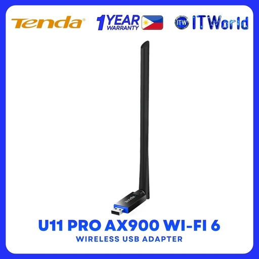 [U11 PRO] Tenda U11 Pro AX900 Dual-Band USB Wi-Fi Adapter High-Speed Wi-Fi 6 Wireless USB Adapter