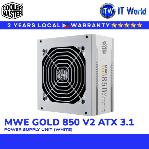 [MPE-8501-AFAAG-3EGU2] Cooler Master PSU 850W Power Supply Unit MWE Gold 850 V2 80+ Gold Full Modular V2 ATX 3.1