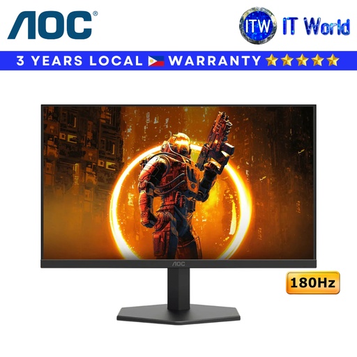 [Q27G11E] AOC Gaming Monitor Q27G11E 27" 180Hz / 2560 × 1440 QHD / Fast IPS / 0.5ms /Frameless | itw