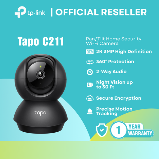 [Tapo C211] TP-Link Tapo C211 | 2K 3MP / Pan-Tilt / Night Vision / 2-Way Audio | itw