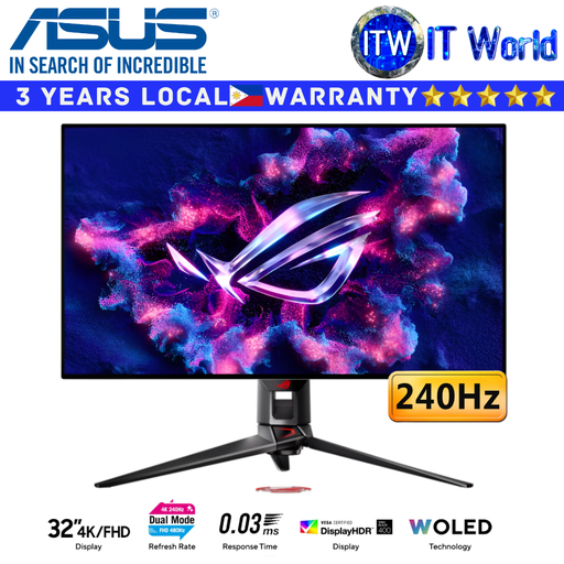 [PG32UCDP] ASUS Gaming Monitor ROG Swift OLED PG32UCDP 32" 3840x2160 / 240Hz / WOLED / 0.3 ms GTG | itw