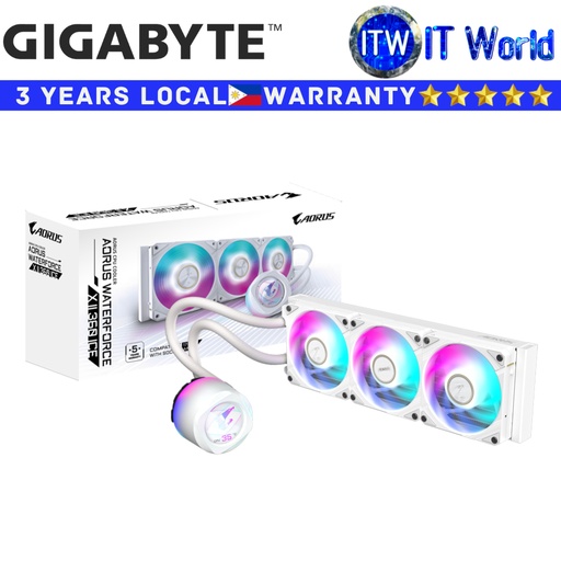 [GP-AORUS-WATERFORCE-X-II-360I] Gigabyte CPU Cooler Fan Aorus Waterforce X II 360 Ice (GP-AORUS-WATERFORCE-X-II-360I) | itw