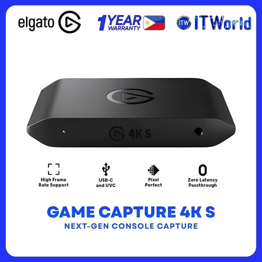 [EL-10GBR9901] Elgato Game Capture 4K S Next-gen Console Capture EL-10GBR9901