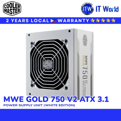 [MPE-7501-AFAAG-3EGU2] Cooler Master MWE 750 Gold V2 Fully Modular 80+ Gold Power Supply 750W PSU | itw