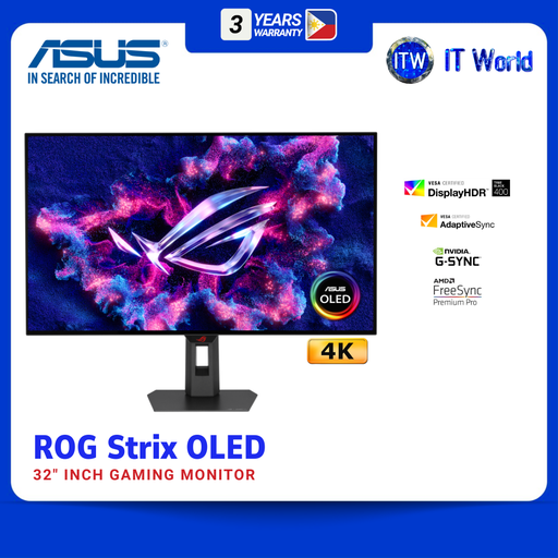 [XG32UCWMG] ASUS ROG Strix Gaming Monitor XG32UCWMG 32" 4K FHD / WOLED / QD-OLED Care Pro / 0.3ms GTG | itw